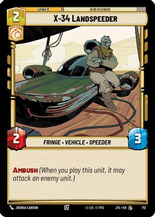 X-34 Landspeeder (Foil) (712) [Jump to Lightspeed] Foil