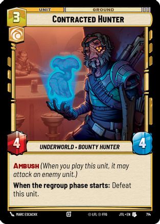 Contracted Hunter (Foil) (714) [Jump to Lightspeed] Foil
