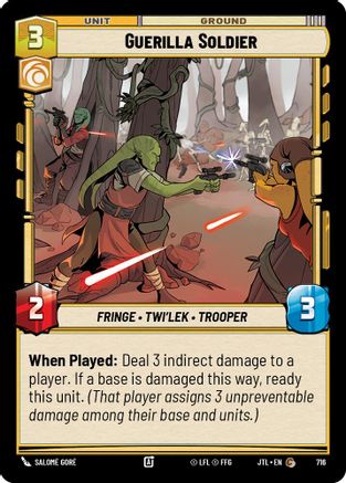 Guerilla Soldier (Foil) (716) [Jump to Lightspeed] Foil