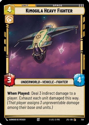 Kimogila Heavy Fighter (Foil) (720) [Jump to Lightspeed] Foil