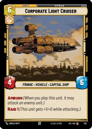 Corporate Light Cruiser (Foil) (723) [Jump to Lightspeed] Foil
