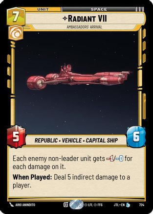 Radiant VII - Ambassadors' Arrival (Foil) (724) [Jump to Lightspeed] Foil
