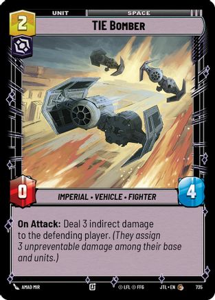 TIE Bomber (Foil) (735) [Jump to Lightspeed] Foil