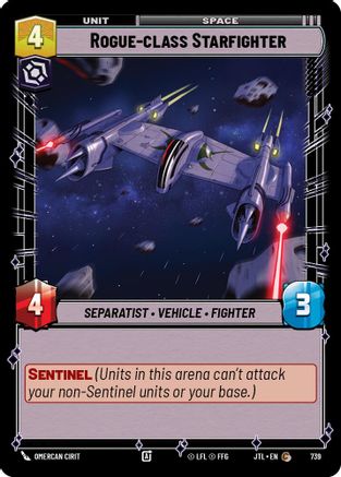 Rogue-class Starfighter (Foil) (739) [Jump to Lightspeed] Foil