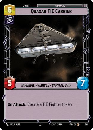 Quasar TIE Carrier (Foil) (741) [Jump to Lightspeed] Foil