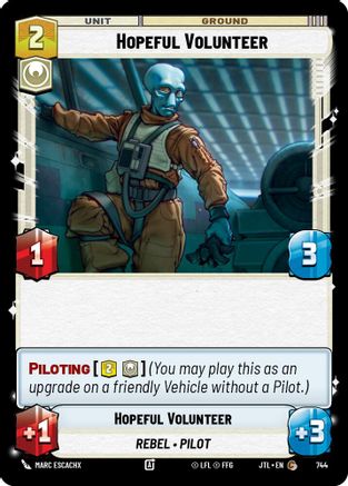 Hopeful Volunteer (Foil) (744) [Jump to Lightspeed] Foil