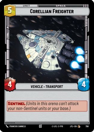 Corellian Freighter (Foil) (756) [Jump to Lightspeed] Foil