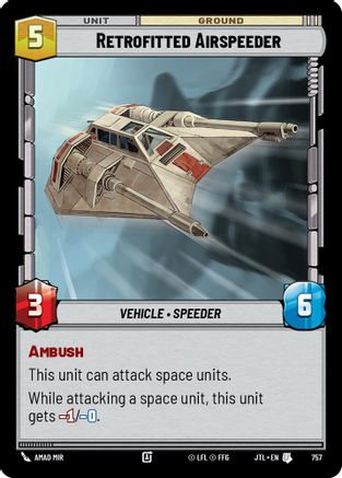 Retrofitted Airspeeder (Foil) (757) [Jump to Lightspeed] Foil