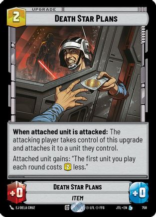 Death Star Plans (Foil) (758) [Jump to Lightspeed] Foil