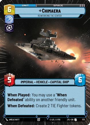 Chimaera - Reinforcing the Center (Hyperspace Foil) (773) [Jump to Lightspeed] Foil