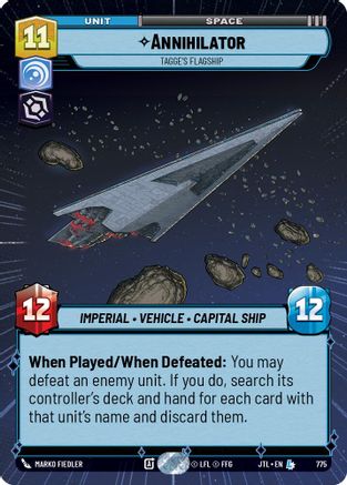 Annihilator - Tagge's Flagship (Hyperspace Foil) (775) [Jump to Lightspeed] Foil