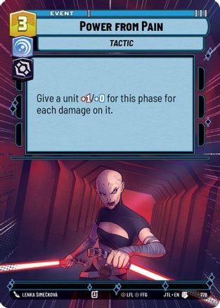 Power from Pain (Hyperspace Foil) (776) [Jump to Lightspeed] Foil