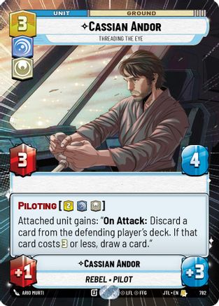 Cassian Andor - Threading the Eye (Hyperspace Foil) (782) [Jump to Lightspeed] Foil