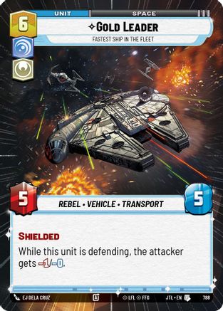 Gold Leader - Fastest Ship in the Fleet (Hyperspace Foil) (788) [Jump to Lightspeed] Foil