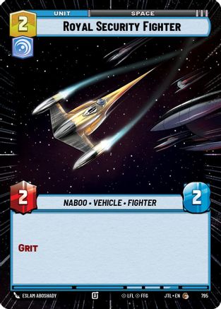 Royal Security Fighter (Hyperspace Foil) (795) [Jump to Lightspeed] Foil