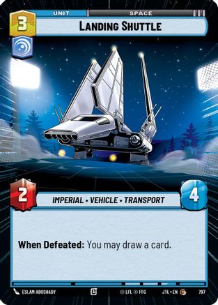 Landing Shuttle (Hyperspace Foil) (797) [Jump to Lightspeed] Foil
