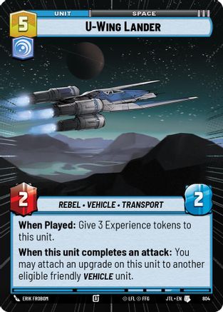 U-Wing Lander (Hyperspace Foil) (804) [Jump to Lightspeed] Foil