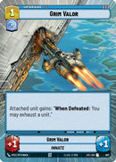 Grim Valor (Hyperspace Foil) (807) [Jump to Lightspeed] Foil