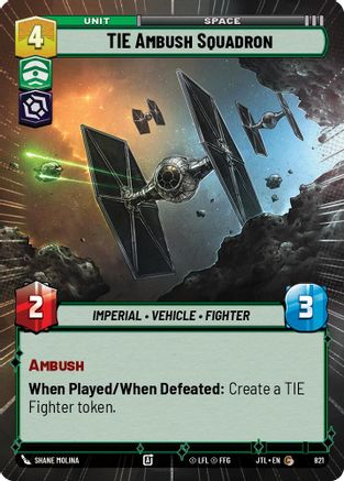TIE Ambush Squadron (Hyperspace Foil) (821) [Jump to Lightspeed] Foil