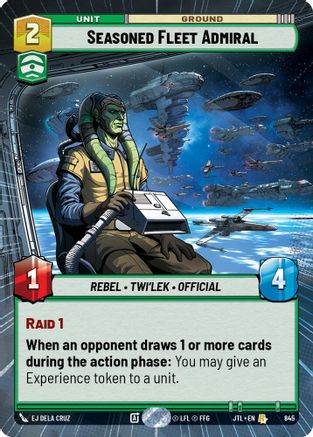 Seasoned Fleet Admiral (Hyperspace Foil) (845) [Jump to Lightspeed] Foil