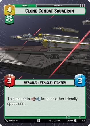 Clone Combat Squadron (Hyperspace Foil) (849) [Jump to Lightspeed] Foil