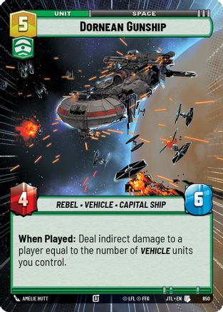 Dornean Gunship (Hyperspace Foil) (850) [Jump to Lightspeed] Foil