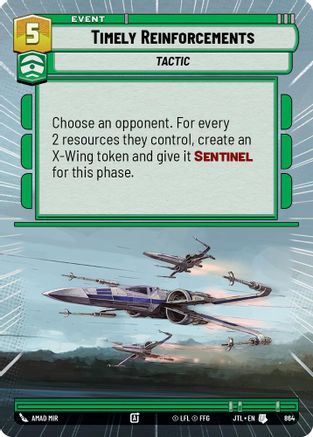 Timely Reinforcements (Hyperspace Foil) (864) [Jump to Lightspeed] Foil