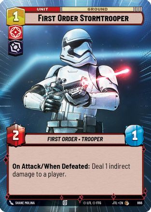 First Order Stormtrooper (Hyperspace Foil) (866) [Jump to Lightspeed] Foil