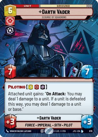 Darth Vader - Scourge of Squadrons (Hyperspace Foil) (876) [Jump to Lightspeed] Foil