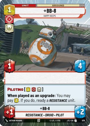 BB-8 - Happy Beeps (Hyperspace Foil) (879) [Jump to Lightspeed] Foil