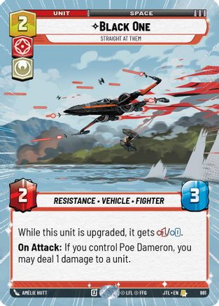 Black One - Straight At Them (Hyperspace Foil) (881) [Jump to Lightspeed] Foil