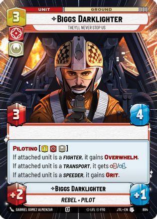 Biggs Darklighter - They'll Never Stop Us (Hyperspace Foil) (884) [Jump to Lightspeed] Foil