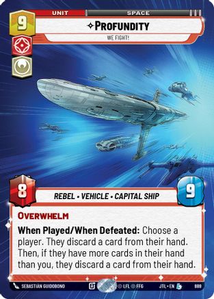 Profundity - We Fight! (Hyperspace Foil) (888) [Jump to Lightspeed] Foil