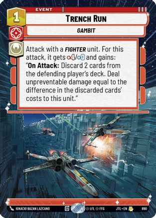 Trench Run (Hyperspace Foil) (890) [Jump to Lightspeed] Foil