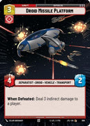 Droid Missile Platform (Hyperspace Foil) (896) [Jump to Lightspeed] Foil