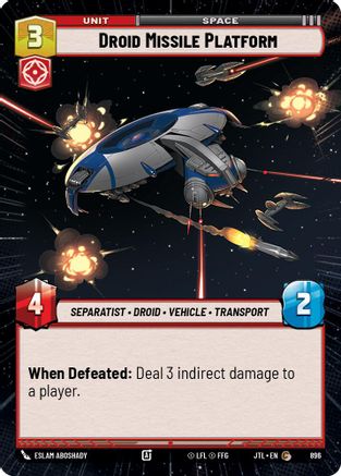Droid Missile Platform (Hyperspace Foil) (896) [Jump to Lightspeed] Foil
