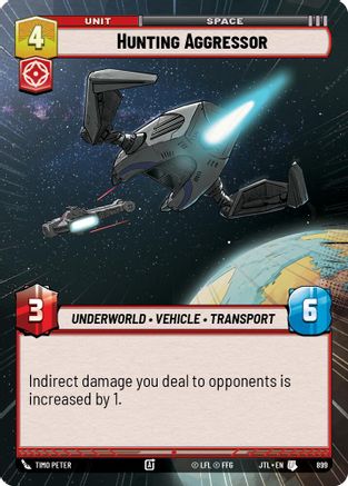 Hunting Aggressor (Hyperspace Foil) (899) [Jump to Lightspeed] Foil