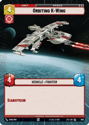 Orbiting K-Wing (Hyperspace Foil) (900) [Jump to Lightspeed] Foil