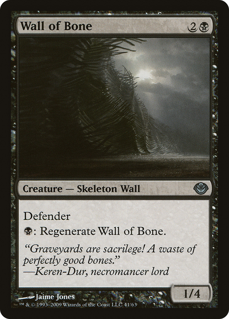 Wall of Bone (DDD-041) [Duel Decks: Garruk vs. Liliana]