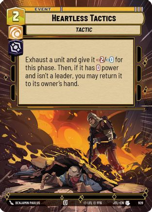 Heartless Tactics (Hyperspace Foil) (928) [Jump to Lightspeed] Foil