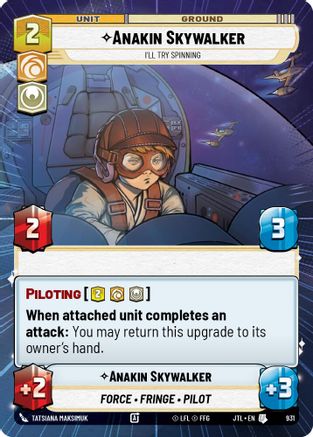 Anakin Skywalker - I'll Try Spinning (Hyperspace Foil) (931) [Jump to Lightspeed] Foil