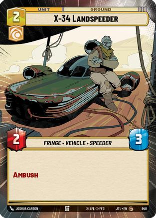 X-34 Landspeeder (Hyperspace Foil) (948) [Jump to Lightspeed] Foil
