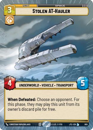 Stolen AT-Hauler (Hyperspace Foil) (955) [Jump to Lightspeed] Foil