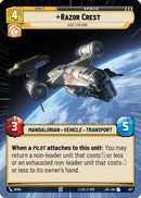 Razor Crest - Ride For Hire (Hyperspace Foil) (957) [Jump to Lightspeed] Foil