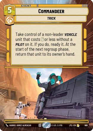 Commandeer (Hyperspace Foil) (969) [Jump to Lightspeed] Foil