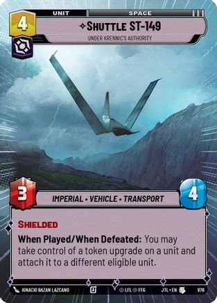 Shuttle ST-149 - Under Krennic's Authority (Hyperspace Foil) (976) [Jump to Lightspeed] Foil