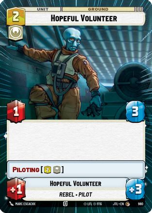 Hopeful Volunteer (Hyperspace Foil) (980) [Jump to Lightspeed] Foil