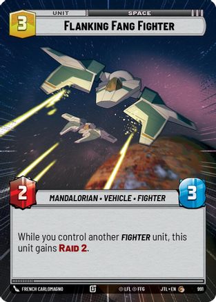 Flanking Fang Fighter (Hyperspace Foil) (991) [Jump to Lightspeed] Foil
