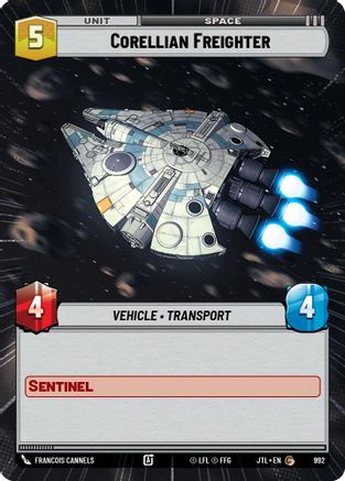 Corellian Freighter (Hyperspace Foil) (992) [Jump to Lightspeed] Foil