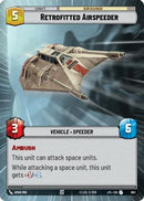 Retrofitted Airspeeder (Hyperspace Foil) (993) [Jump to Lightspeed] Foil